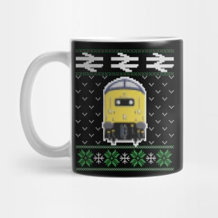 Christmas Train Ugly Sweater Jumper Style Locomotive Mug